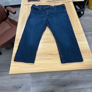 Wrangler Men's Deep Blue Relaxed Jeans